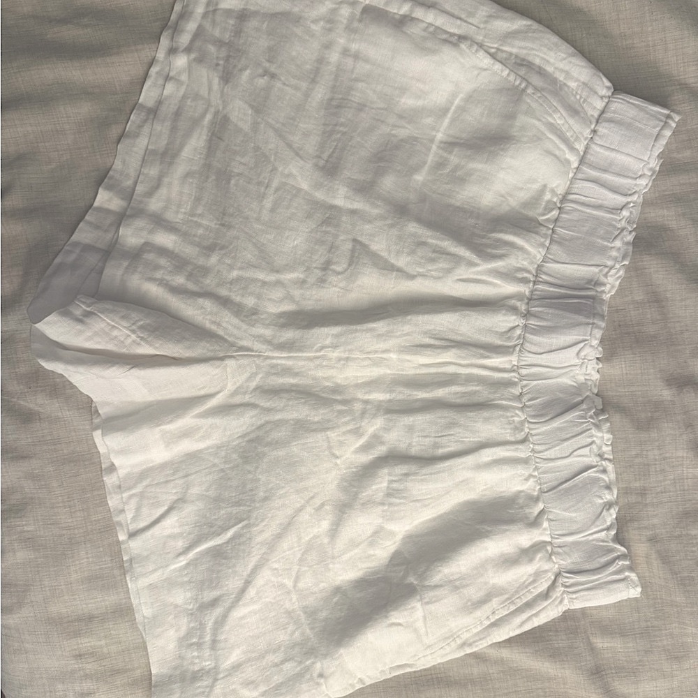J. Crew High Waist White Shorts for Summer